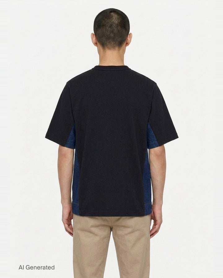 Denim x Cotton Jersey Tee | sacai | Club21 - back