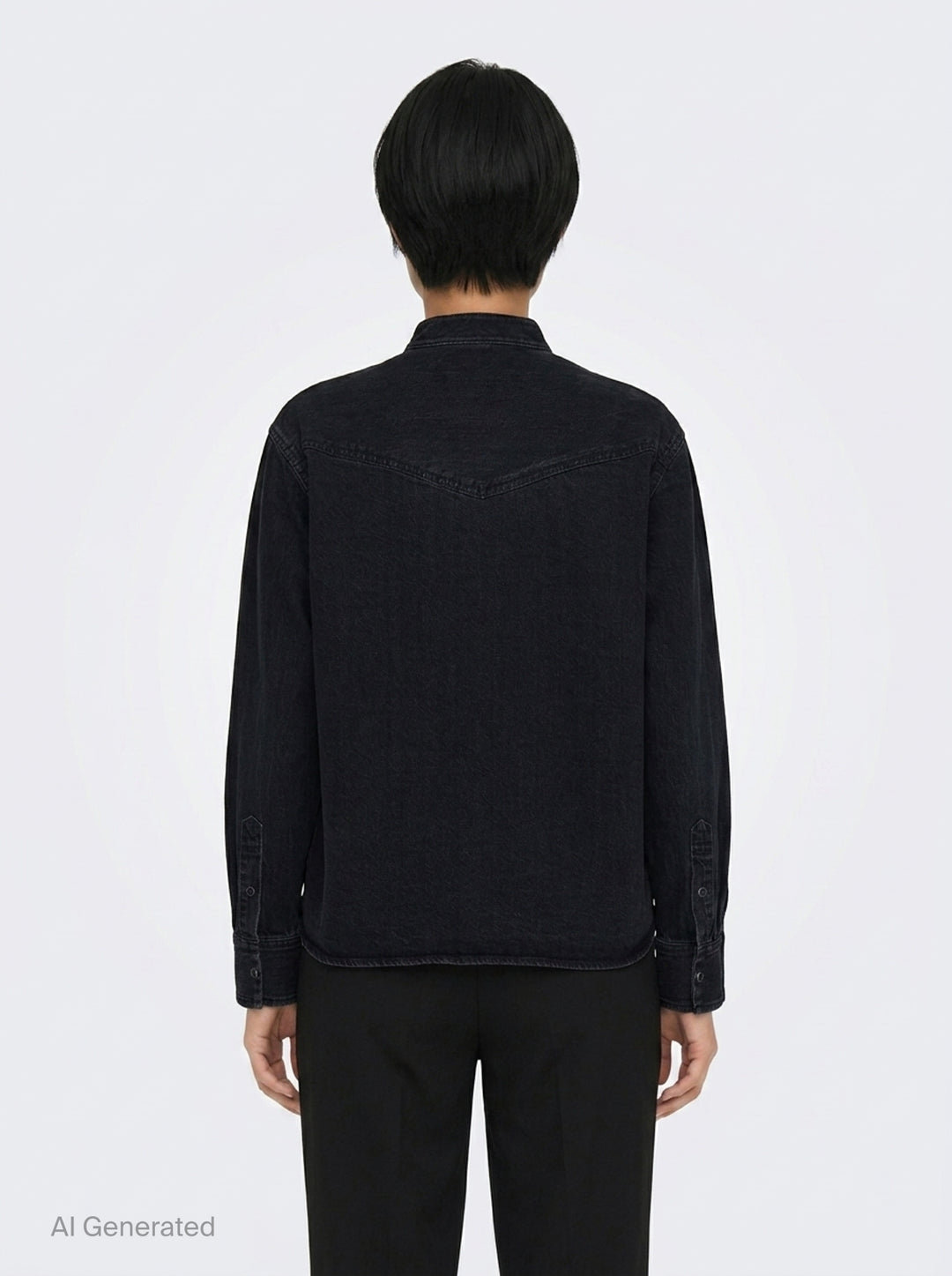 Denim x Knit Cardigan | sacai | Club21 - back