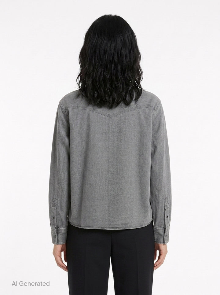 Denim x Knit Cardigan | sacai | Club21 - back