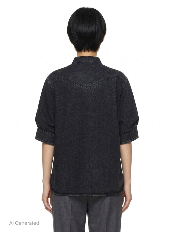 Denim x Knit Pullover | sacai | Club21 - back