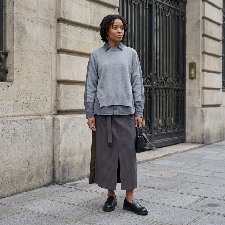 Denim x Knit Pullover | sacai | Club21 - lifestyle