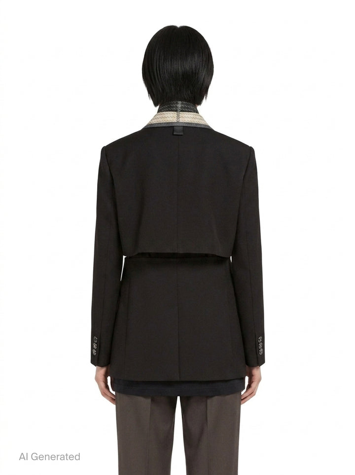 Double-Faced Silk Cotton Jacket | sacai | Club21 - back