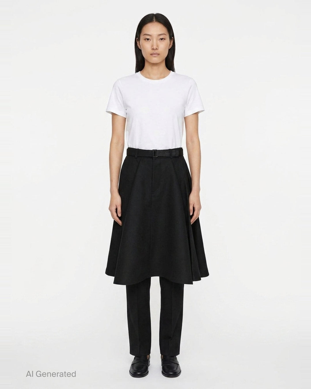 Double-Faced Silk Cotton Pants | sacai | Club21 - front