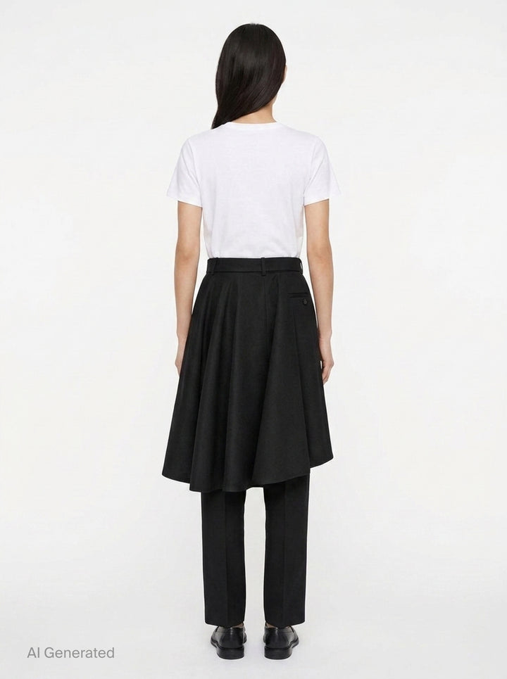 Double-Faced Silk Cotton Pants | sacai | Club21 - back