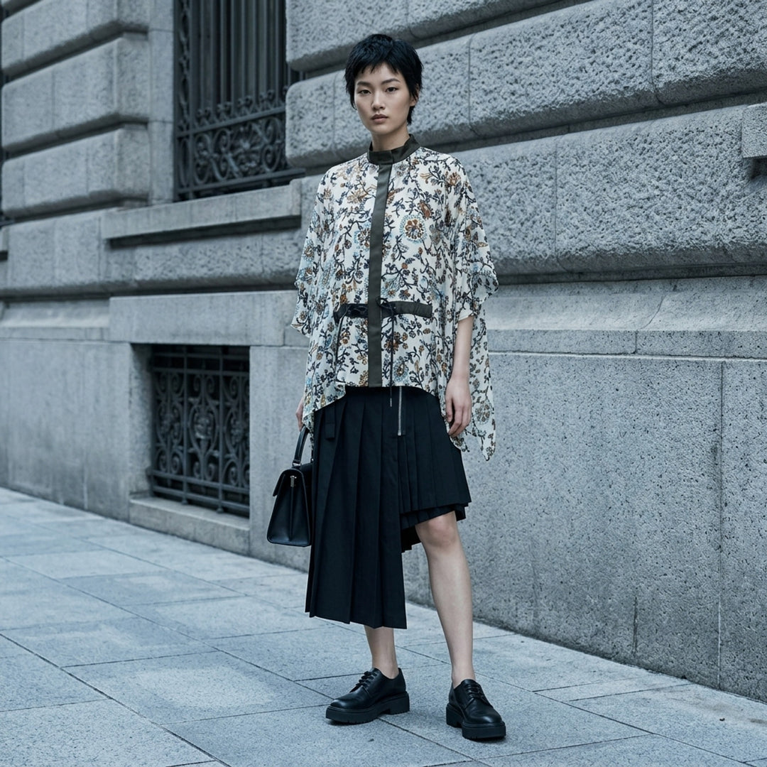 Floral Print Chiffon Blouse | sacai | Club21 - lifestyle