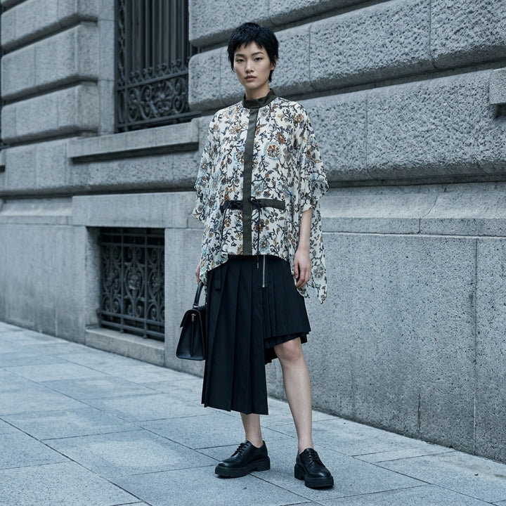 Floral Print Chiffon Blouse | sacai | Club21 - lifestyle