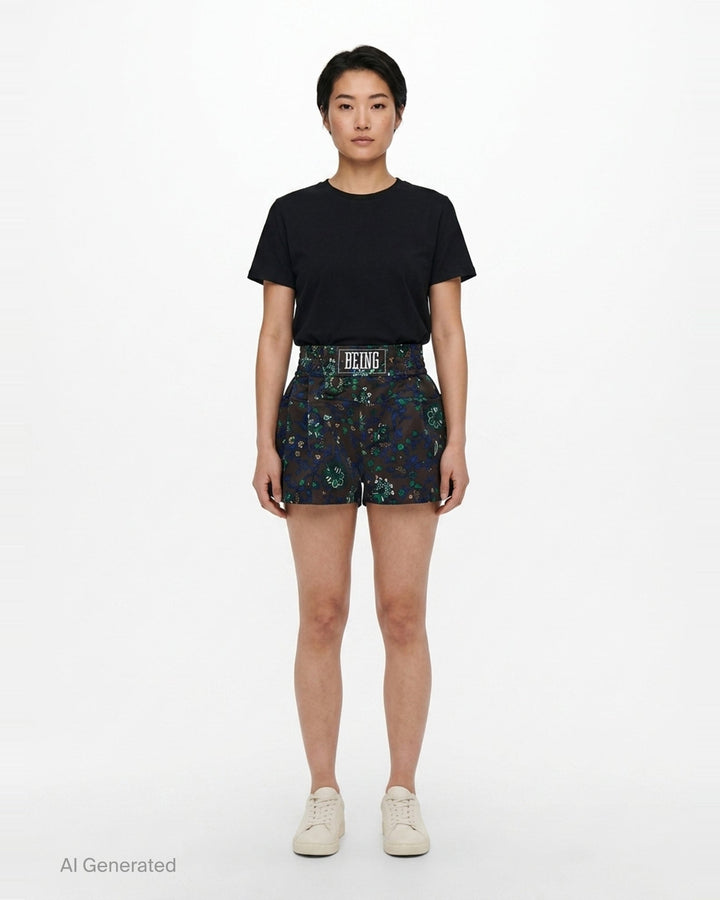Floral Print Shorts | sacai | Club21 - front