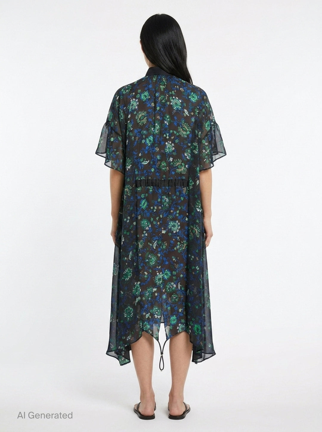 Floral Print Woven Dress | sacai | Club21 - back