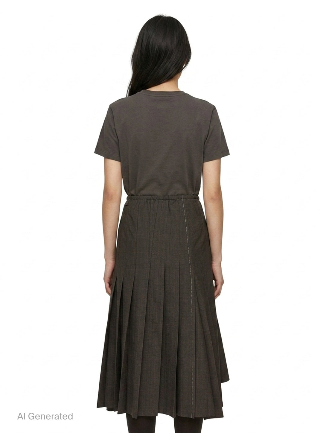 Glen Check Pleated Skirt | sacai | Club21 - back