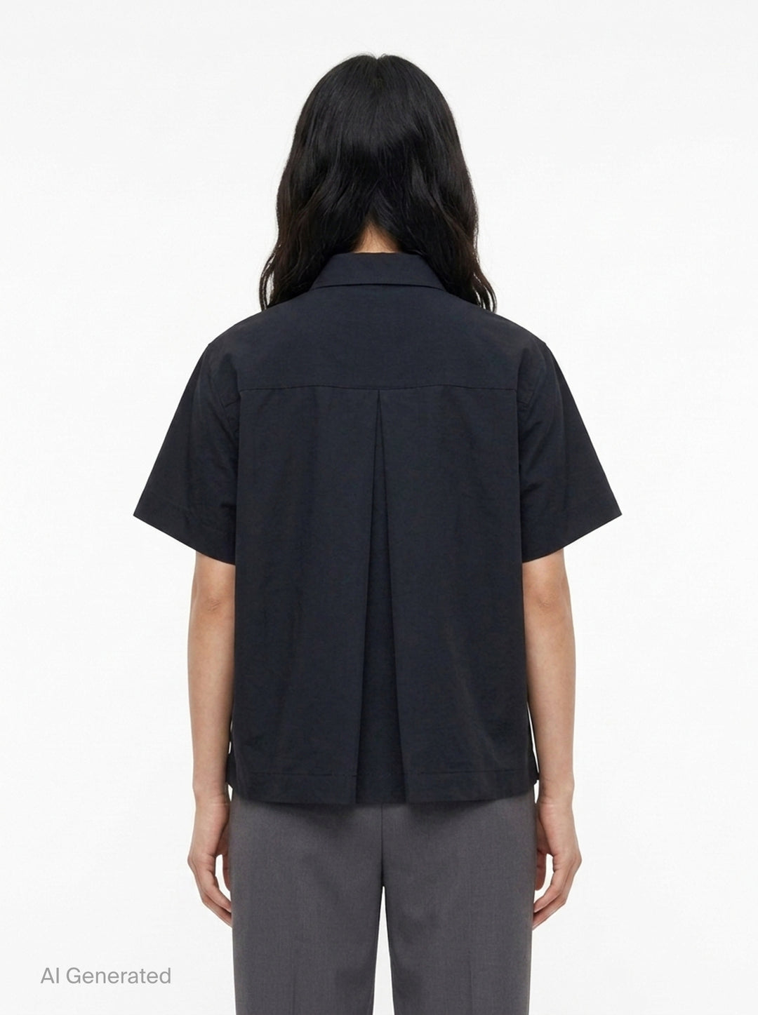 Grosgrain Bonding Short Sleeve Shirt | sacai | Club21 - back