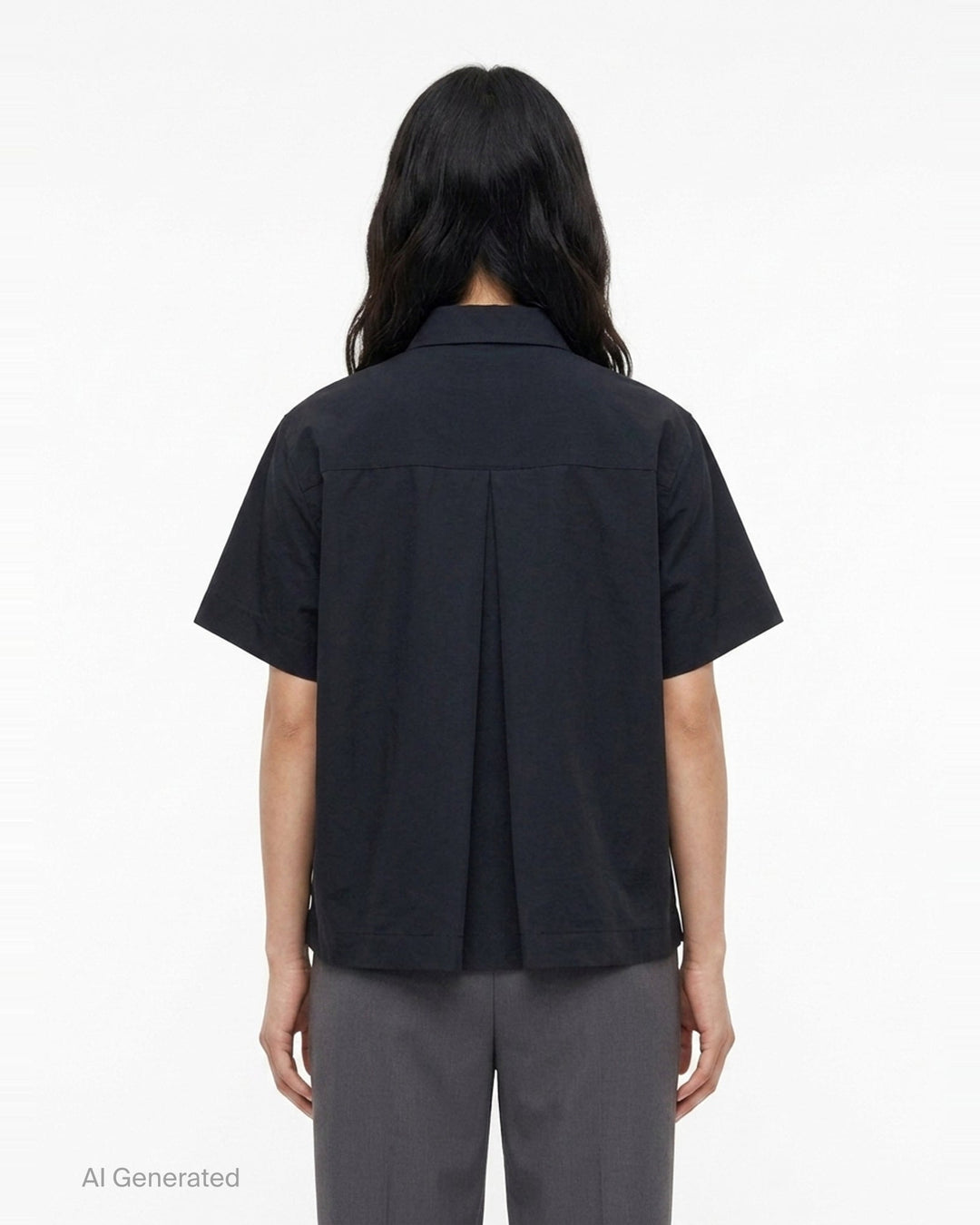 Grosgrain Bonding Short Sleeve Shirt | sacai | Club21 - back
