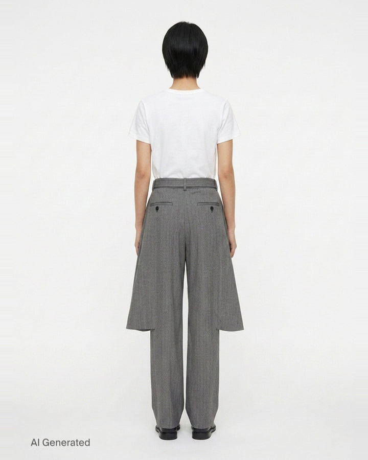 Herringbone Suiting Pants | sacai | Club21 - back