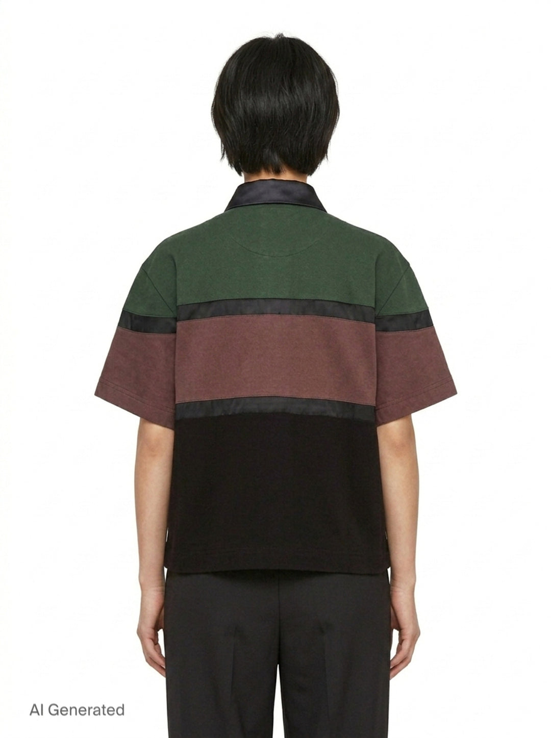 Color Block Short Sleeve Shirt | sacai | Club21 - back
