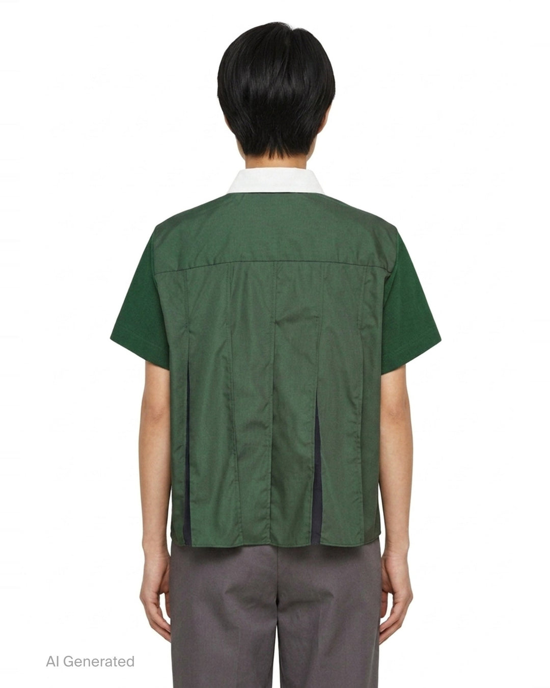 Poplin Polo Shirt | sacai | Club21 - back
