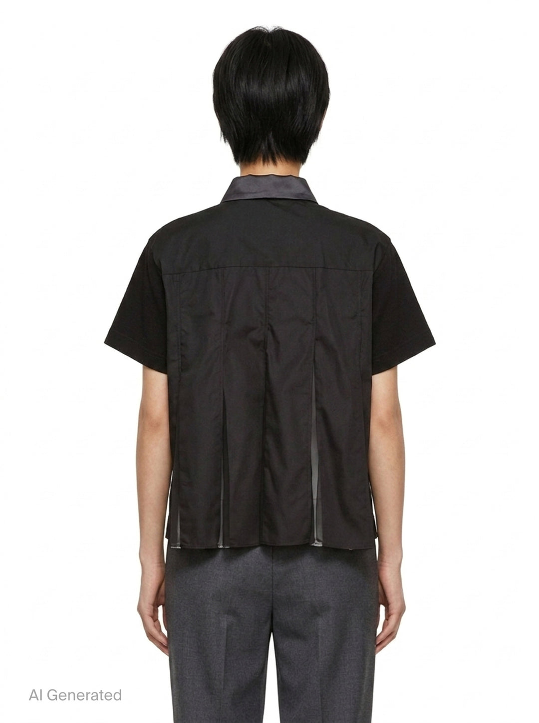 Poplin Polo Shirt | sacai | Club21 - back