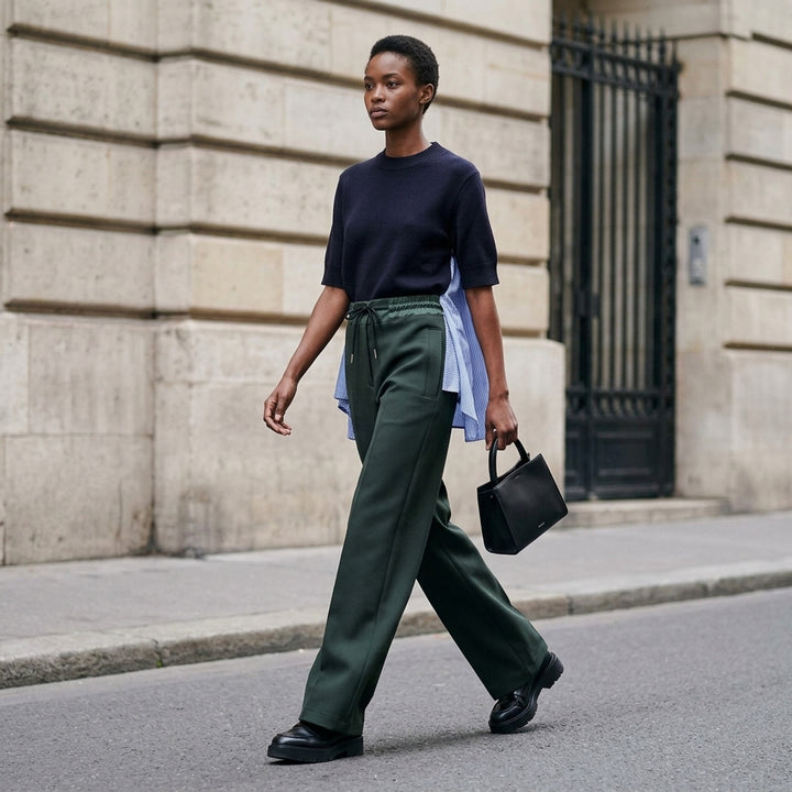 Matelassé Twill Wide-Leg Pants | sacai | Club21 - lifestyle