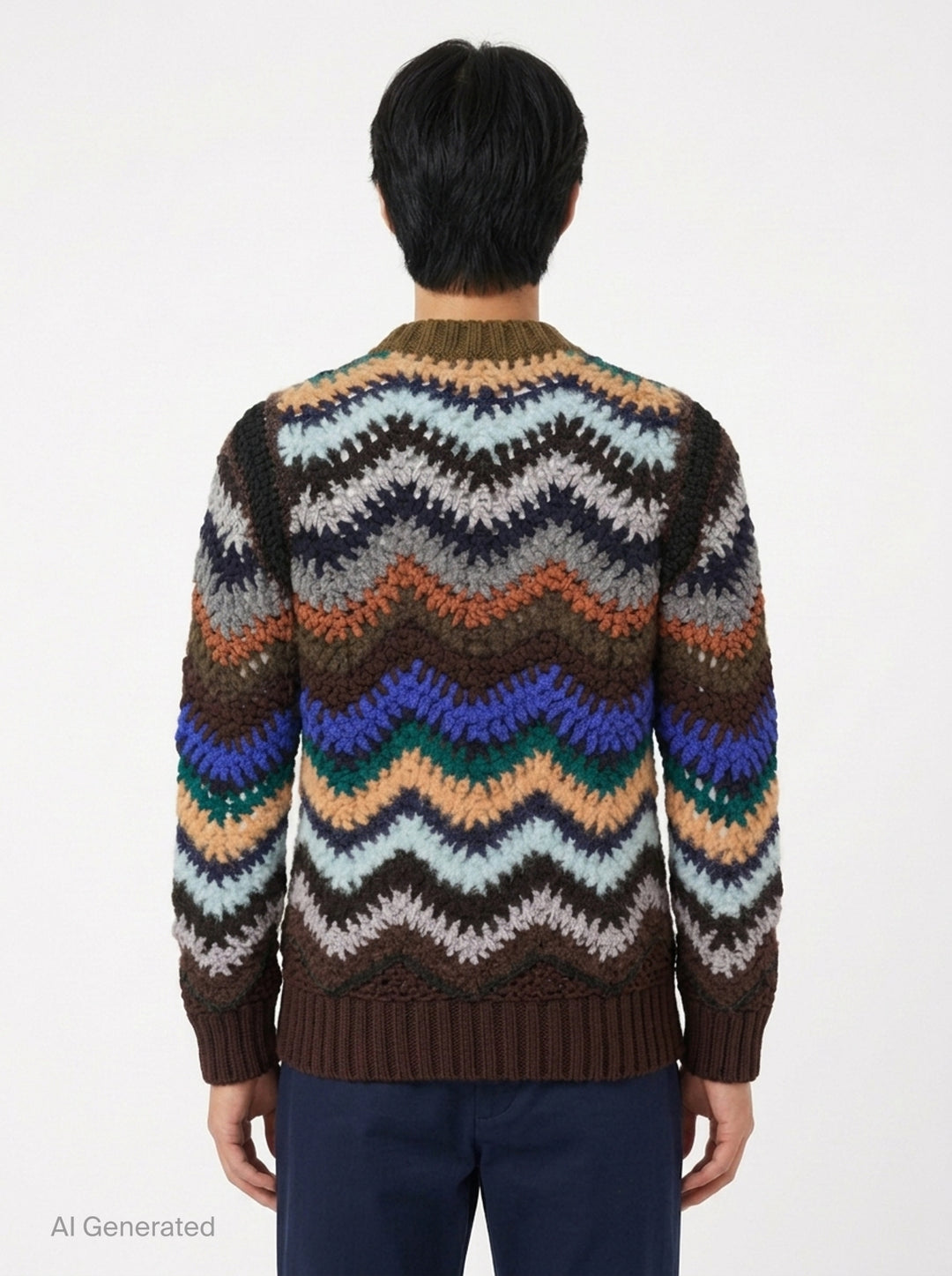 Mix Crochet Knit Pullover | sacai | Club21 - back
