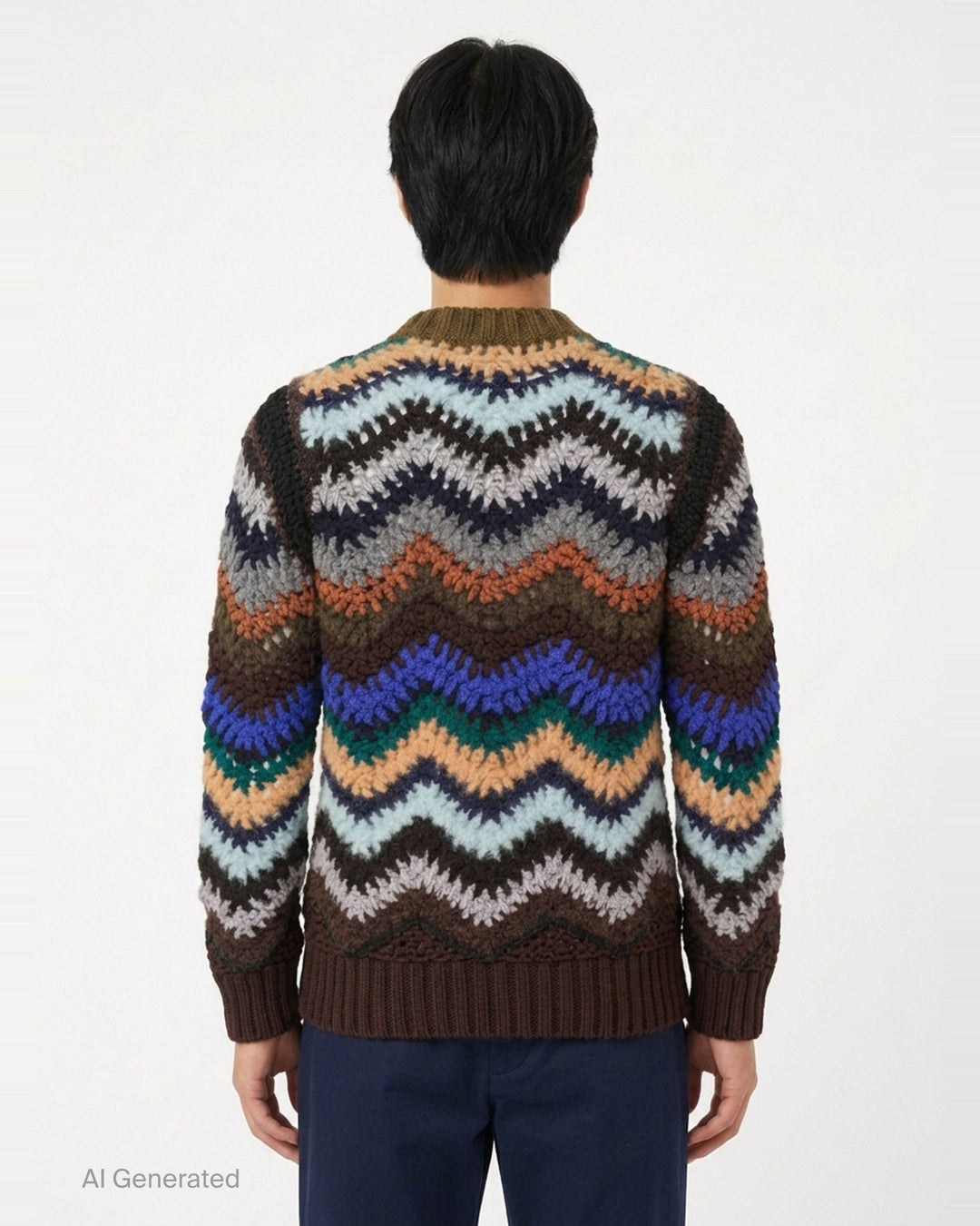 Mix Crochet Knit Pullover | sacai | Club21 - back