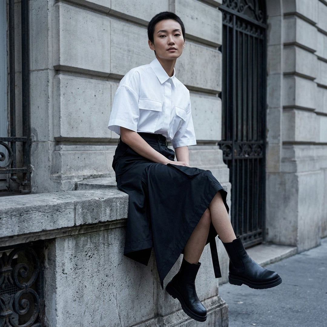 Nylon Twill Asymmetric Cargo Skirt | sacai | Club21 - lifestyle