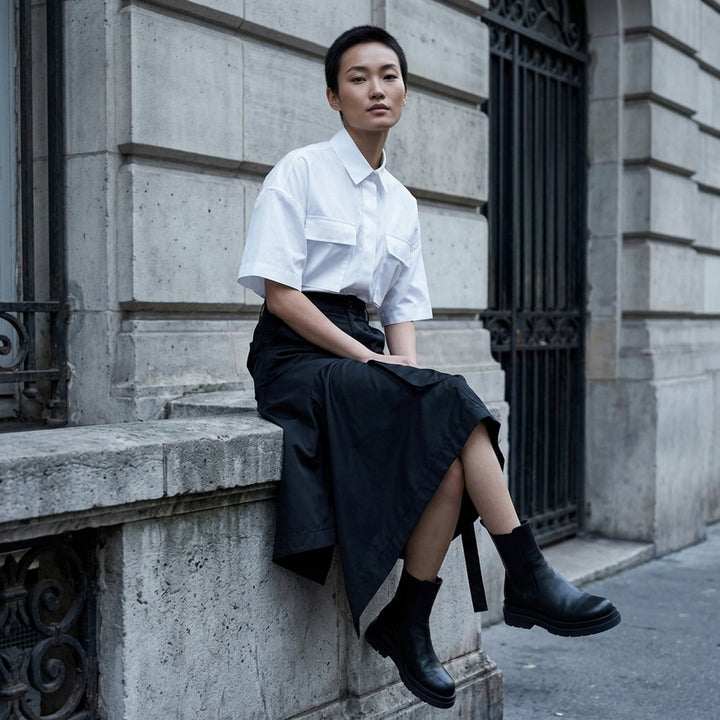 Nylon Twill Asymmetric Cargo Skirt | sacai | Club21 - lifestyle