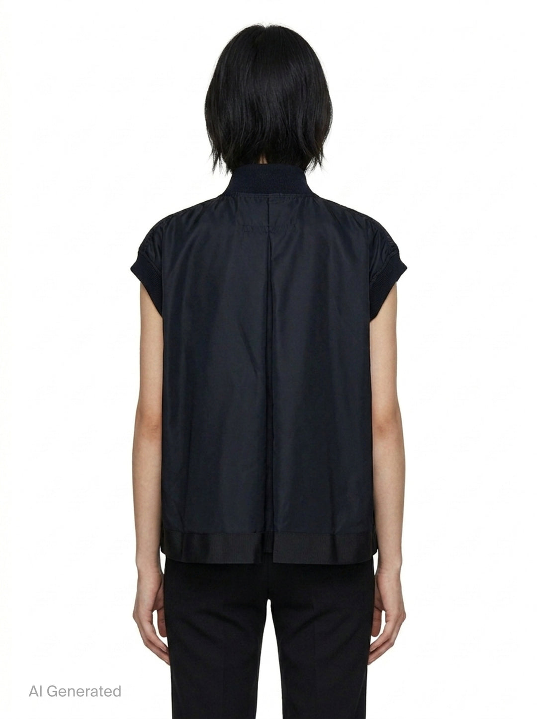 Nylon Twill Bomber Vest | sacai | Club21 - back