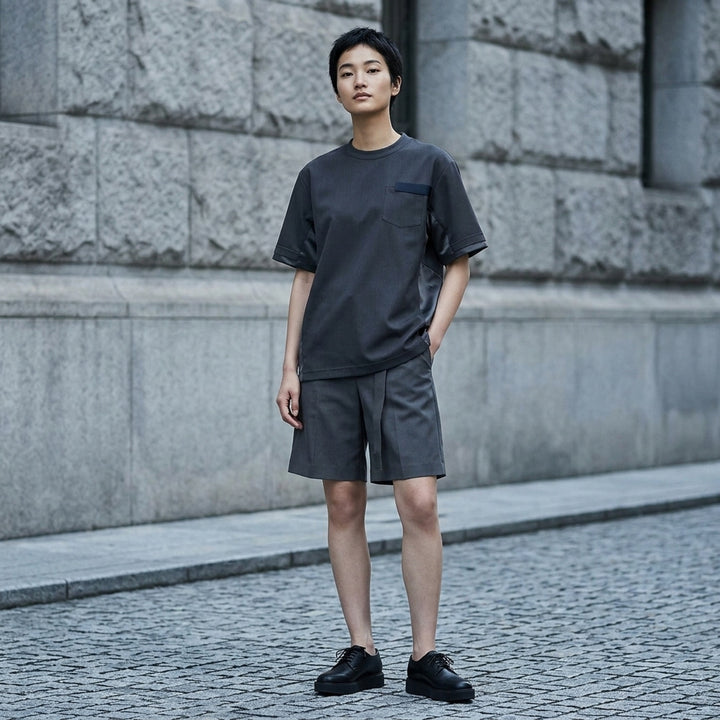 Nylon Twill Cotton Jersey T-Shirt | sacai | Club21 - lifestyle