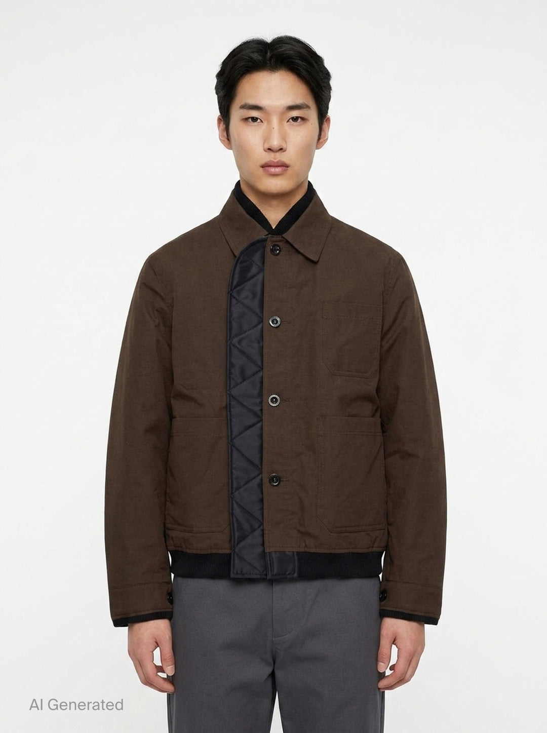 Nylon Twill Reversible Blouson | sacai | Club21 - front