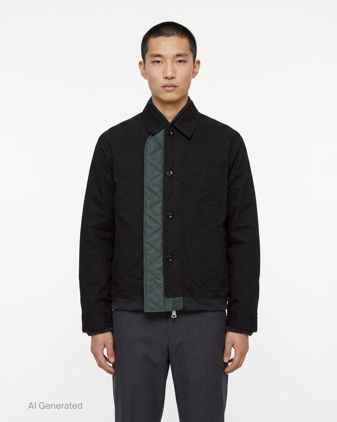 Nylon Twill Reversible Blouson | sacai | Club21 - front