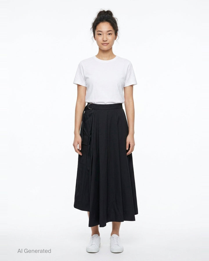 Nylon Twill Suiting Skirt | sacai | Club21 - front