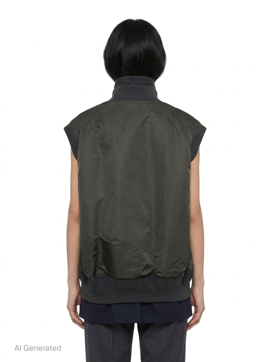 Nylon Twill Suiting Vest | sacai | Club21 - back