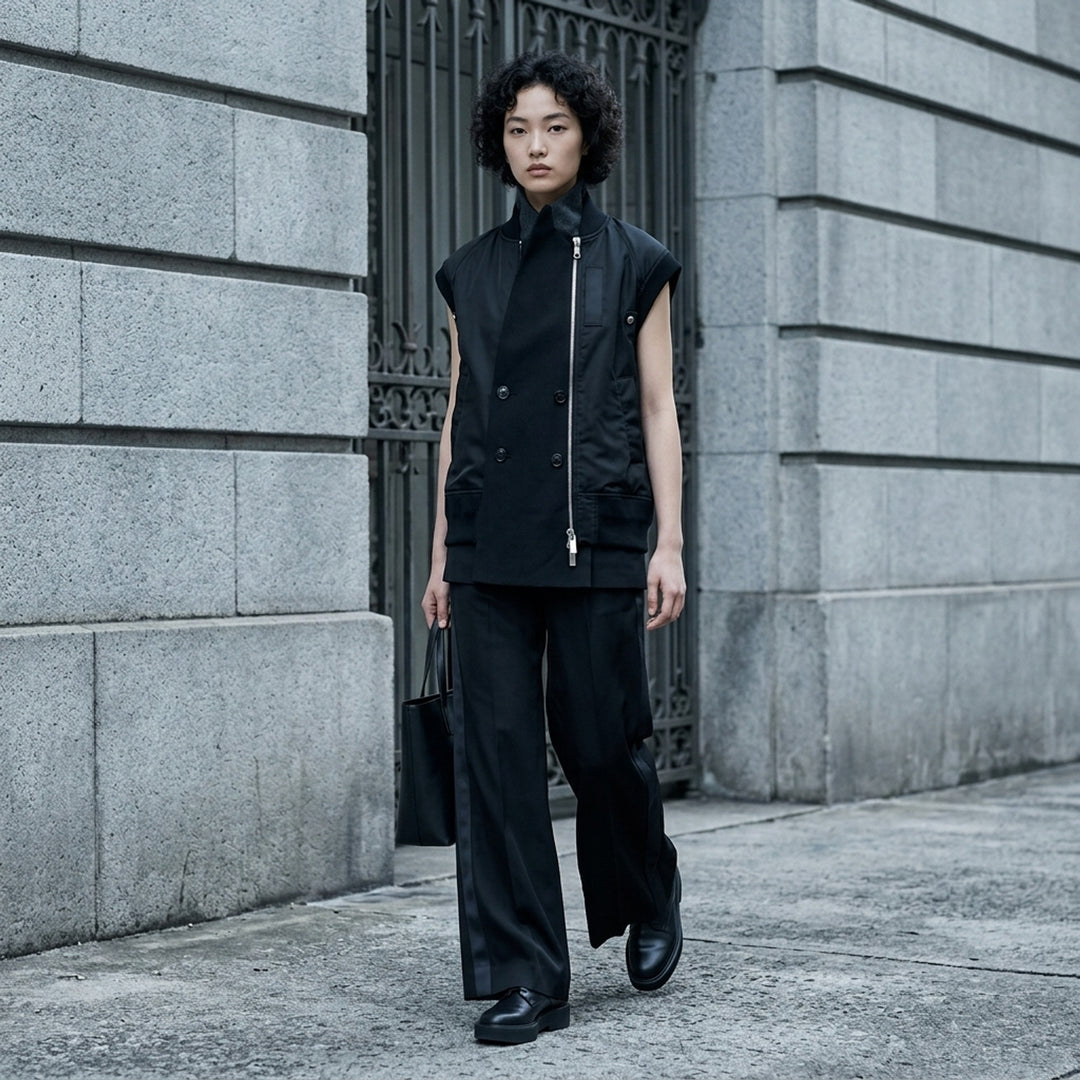 Nylon Twill Suiting Vest | sacai | Club21 - lifestyle