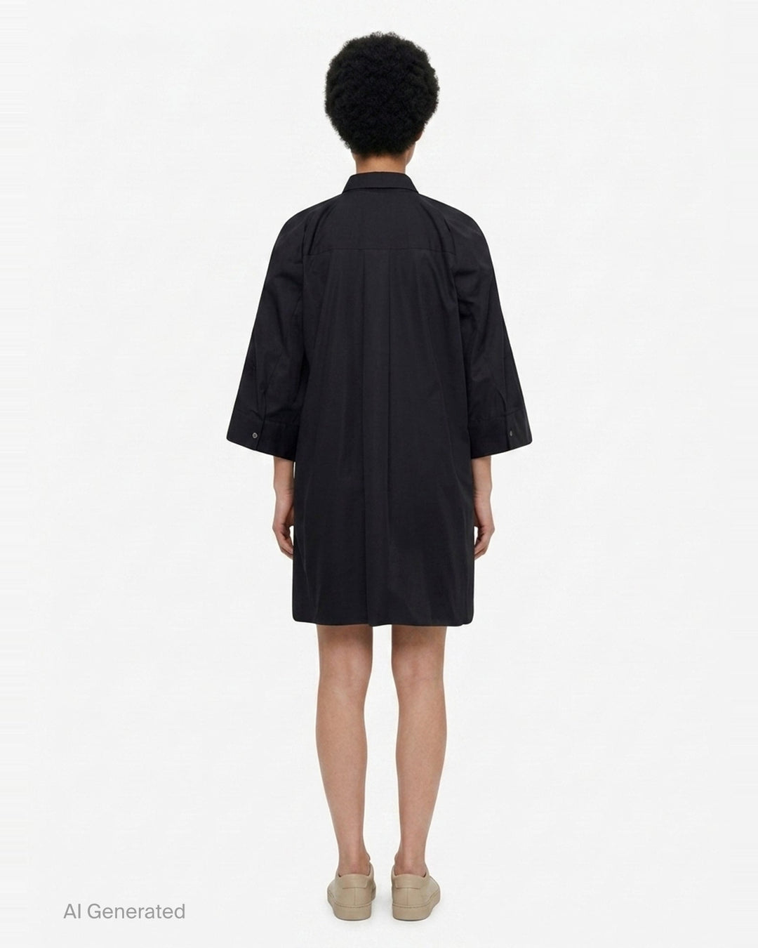 Oversized Poplin Shirt Dress | sacai | Club21 - back