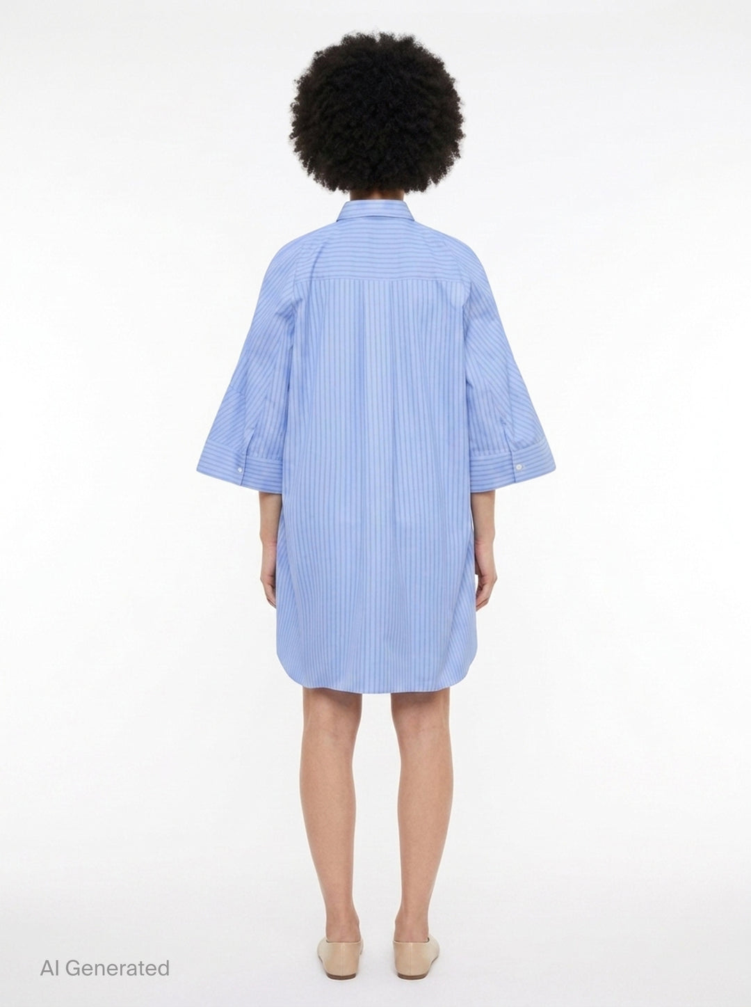 Oversized Poplin Shirt Dress | sacai | Club21 - back