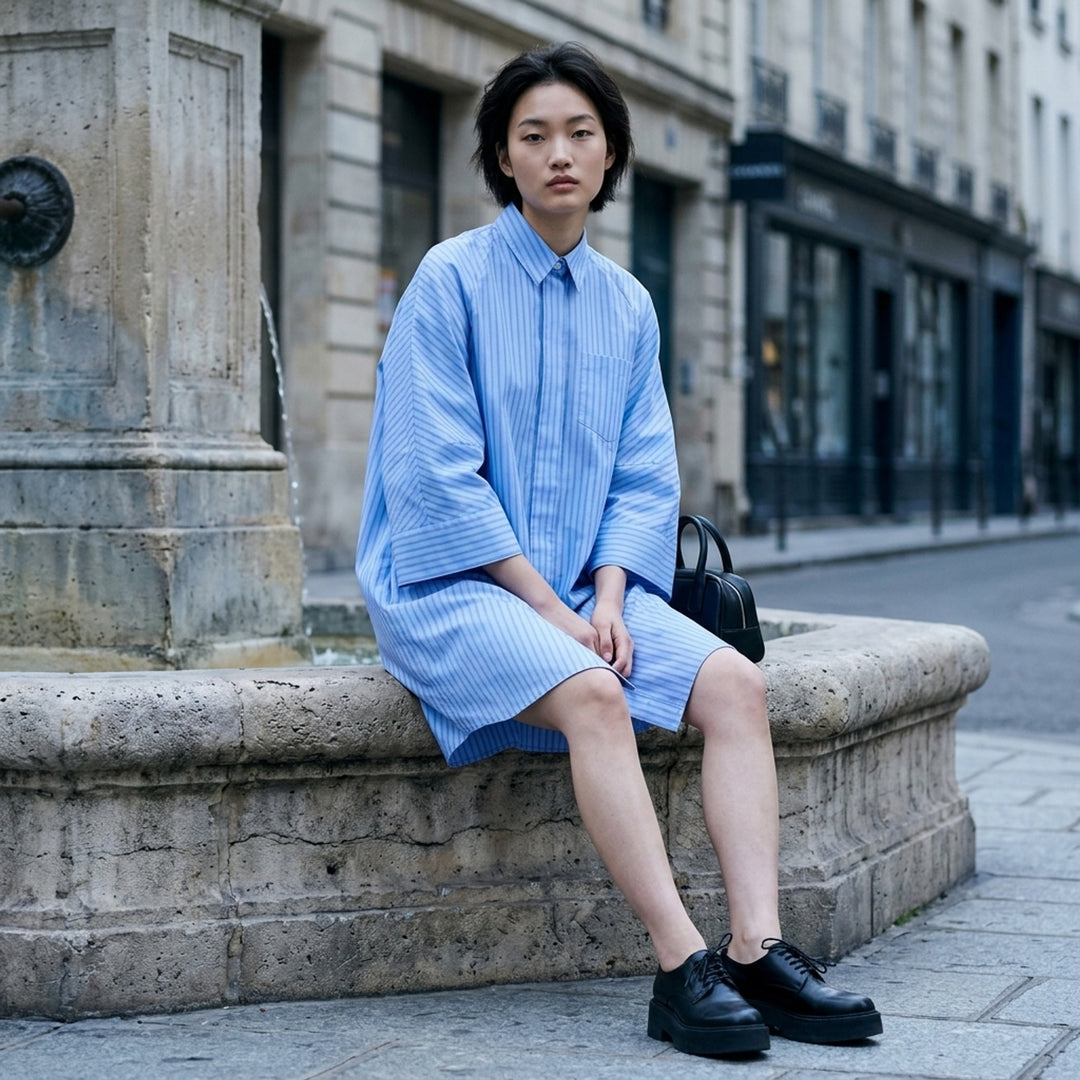 Oversized Poplin Shirt Dress | sacai | Club21 - lifestyle