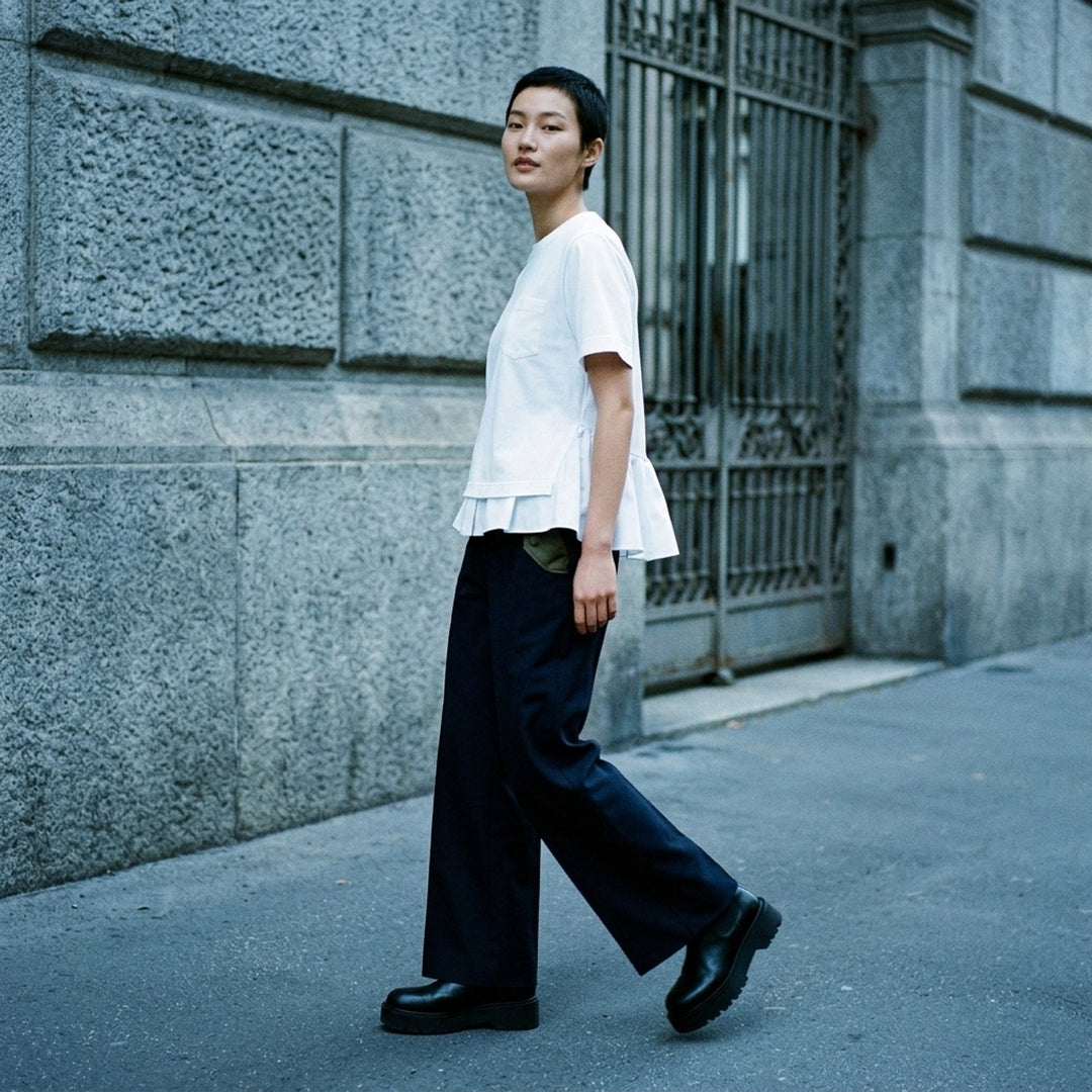 Poplin Cotton Jersey T-Shirt | sacai | Club21 - lifestyle