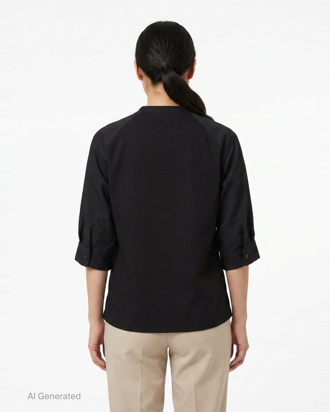 Poplin Cotton Jersey Tee | sacai | Club21 - back