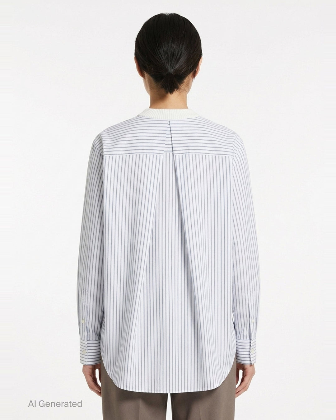 Poplin Cotton Knit Pullover | sacai | Club21 - back