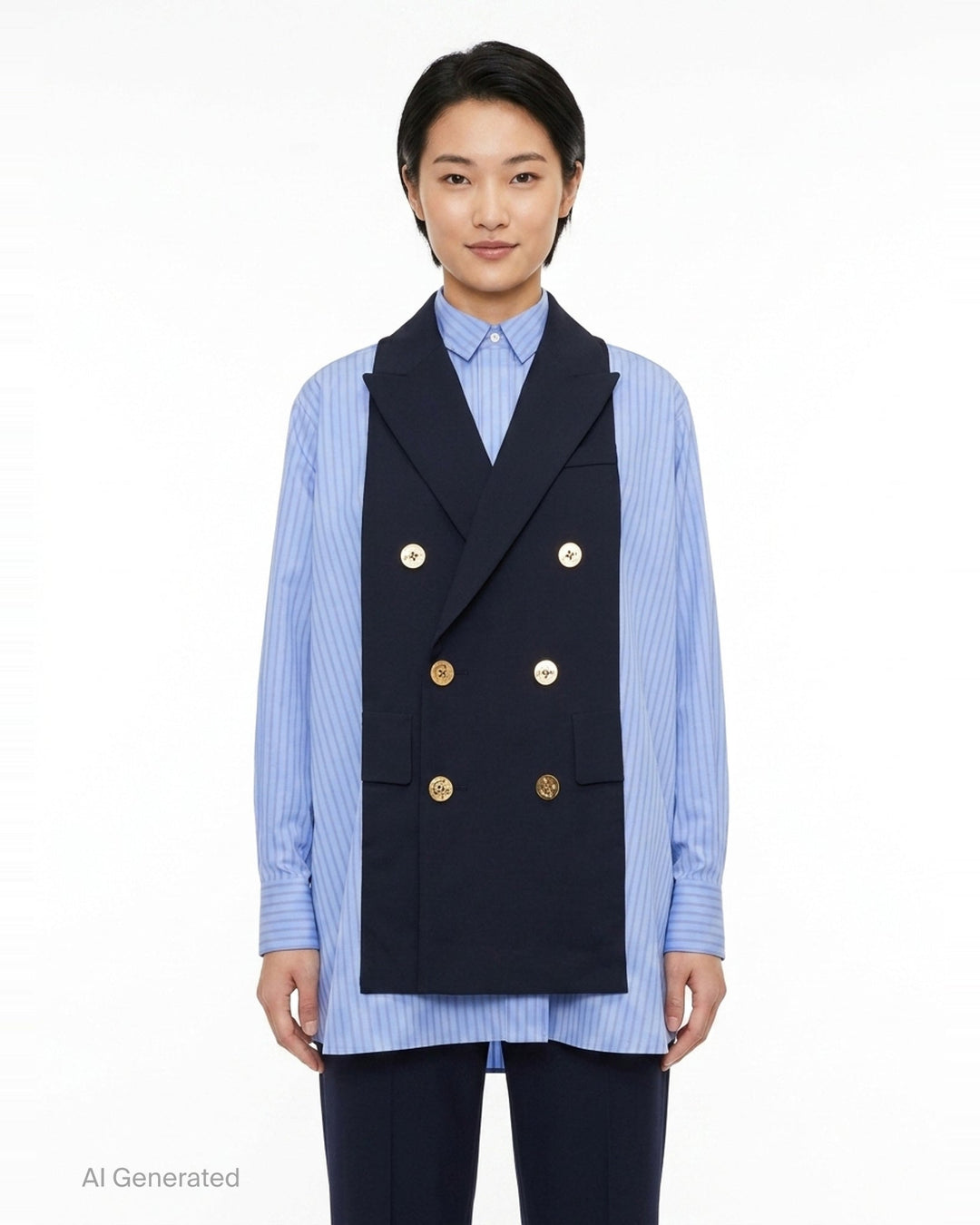 Poplin x Suiting Shirt | sacai | Club21 - front