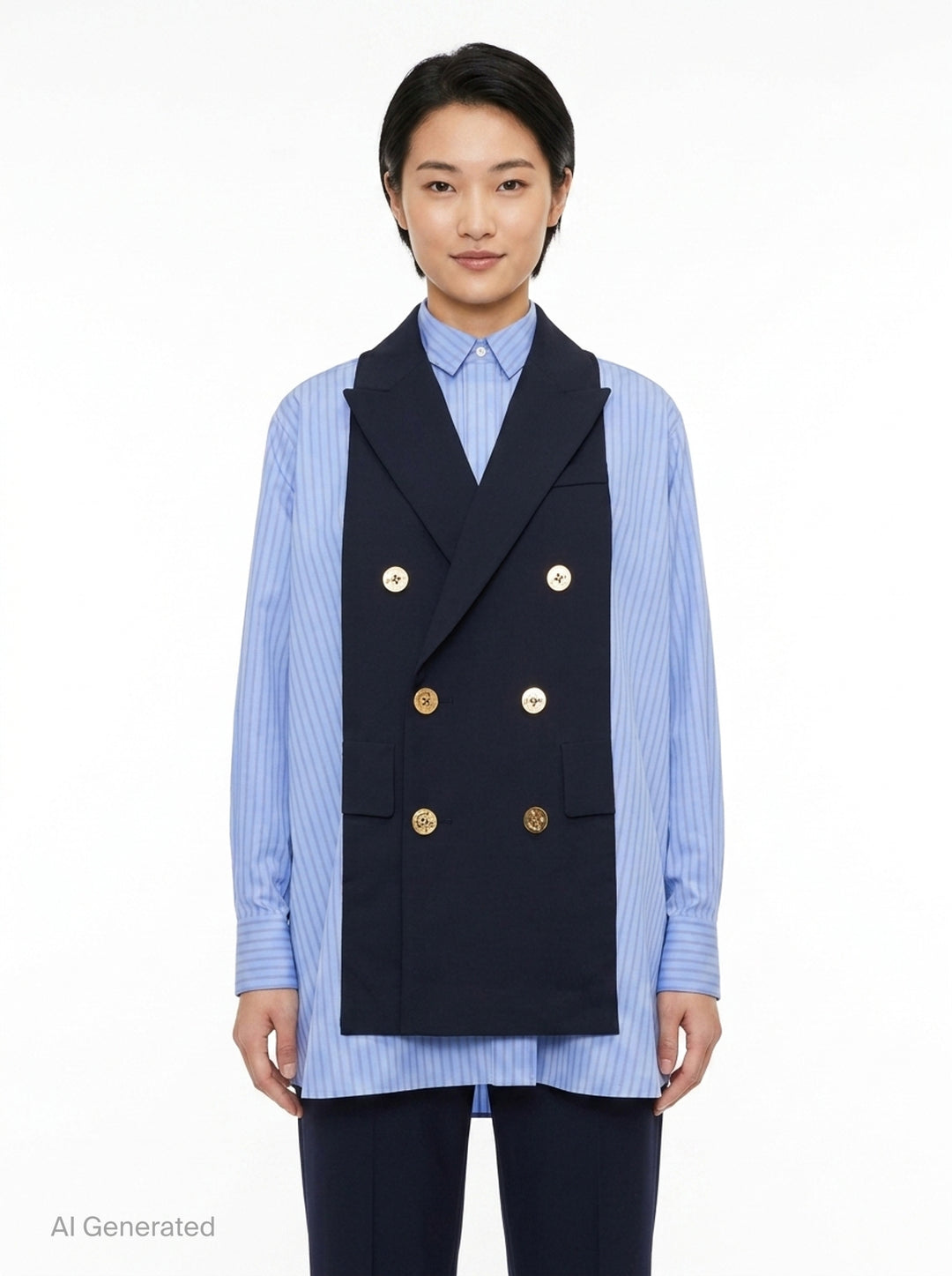 Poplin x Suiting Shirt | sacai | Club21 - front