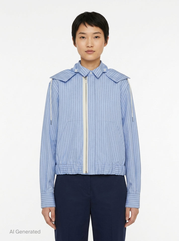 Poplin Zip-Up Jacket | sacai | Club21 - front