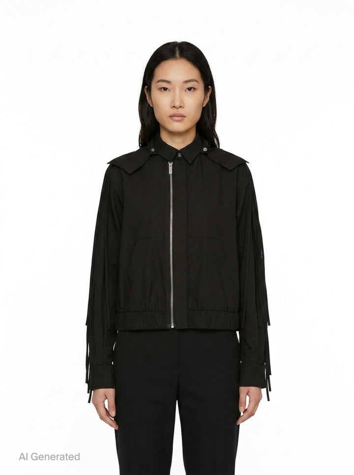 Poplin Zip-Up Jacket | sacai | Club21 - front