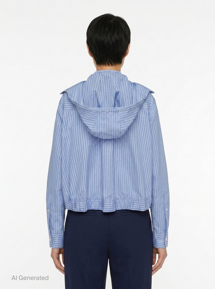 Poplin Zip-Up Jacket | sacai | Club21 - back