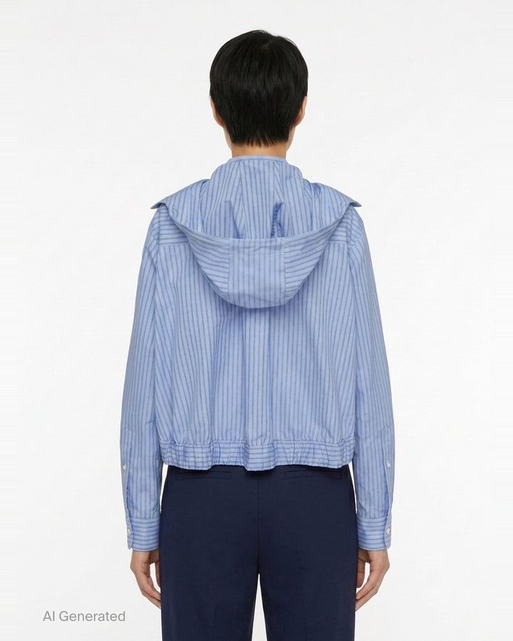 Poplin Zip-Up Jacket | sacai | Club21 - back