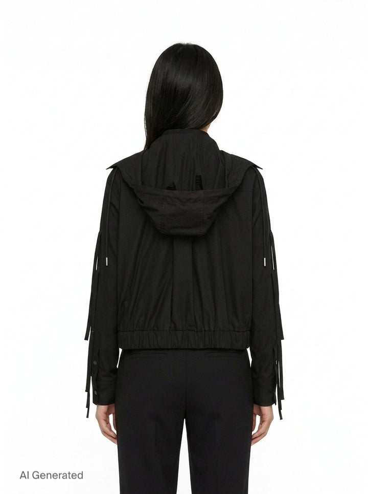 Poplin Zip-Up Jacket | sacai | Club21 - back