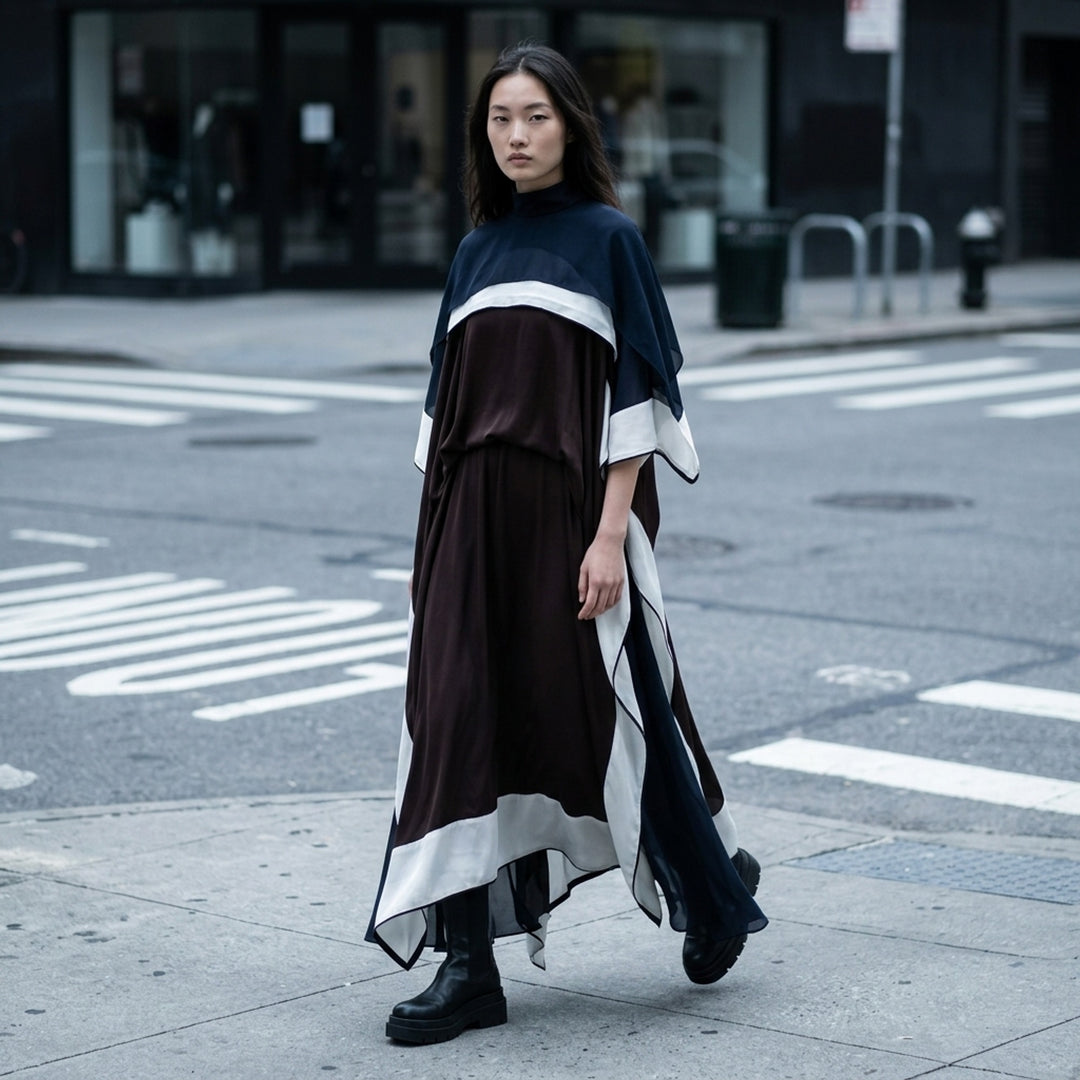 Satin Chiffon Layered Dress | sacai | Club21 - lifestyle
