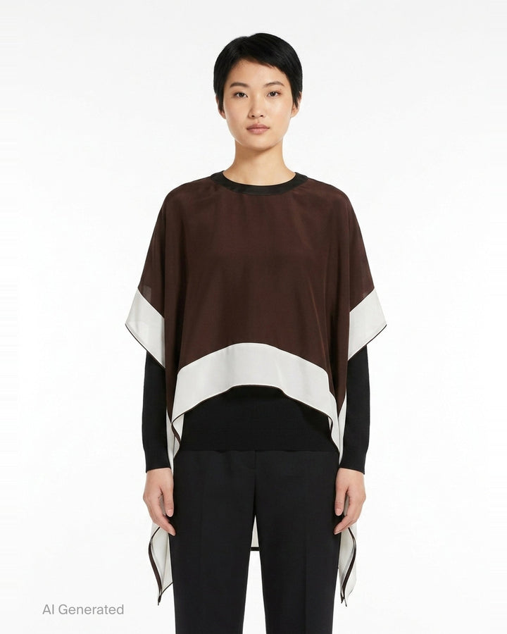 Satin Cotton Jersey Top | sacai | Club21 - front