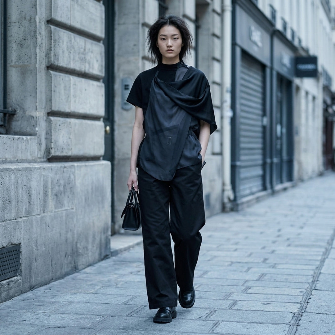 Satin x Cotton Jersey Tee | sacai | Club21 - lifestyle