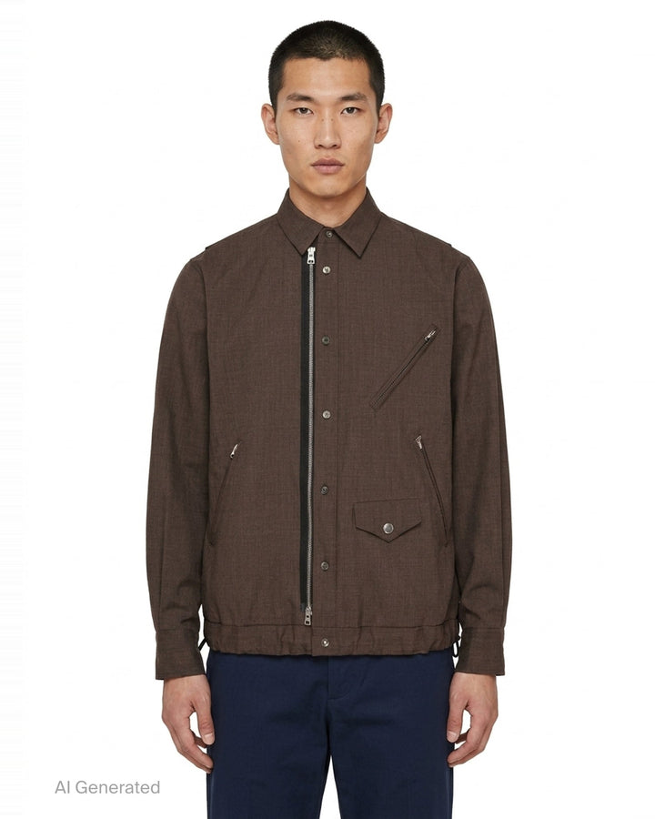 Suiting Blouson Jacket | sacai | Club21 - front