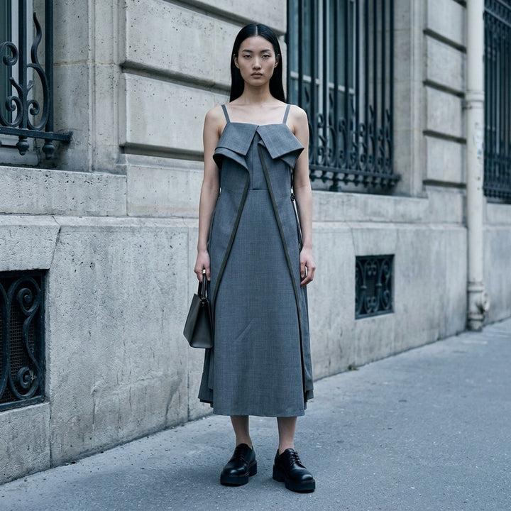 Suiting Midi Dress | sacai | Club21 - lifestyle