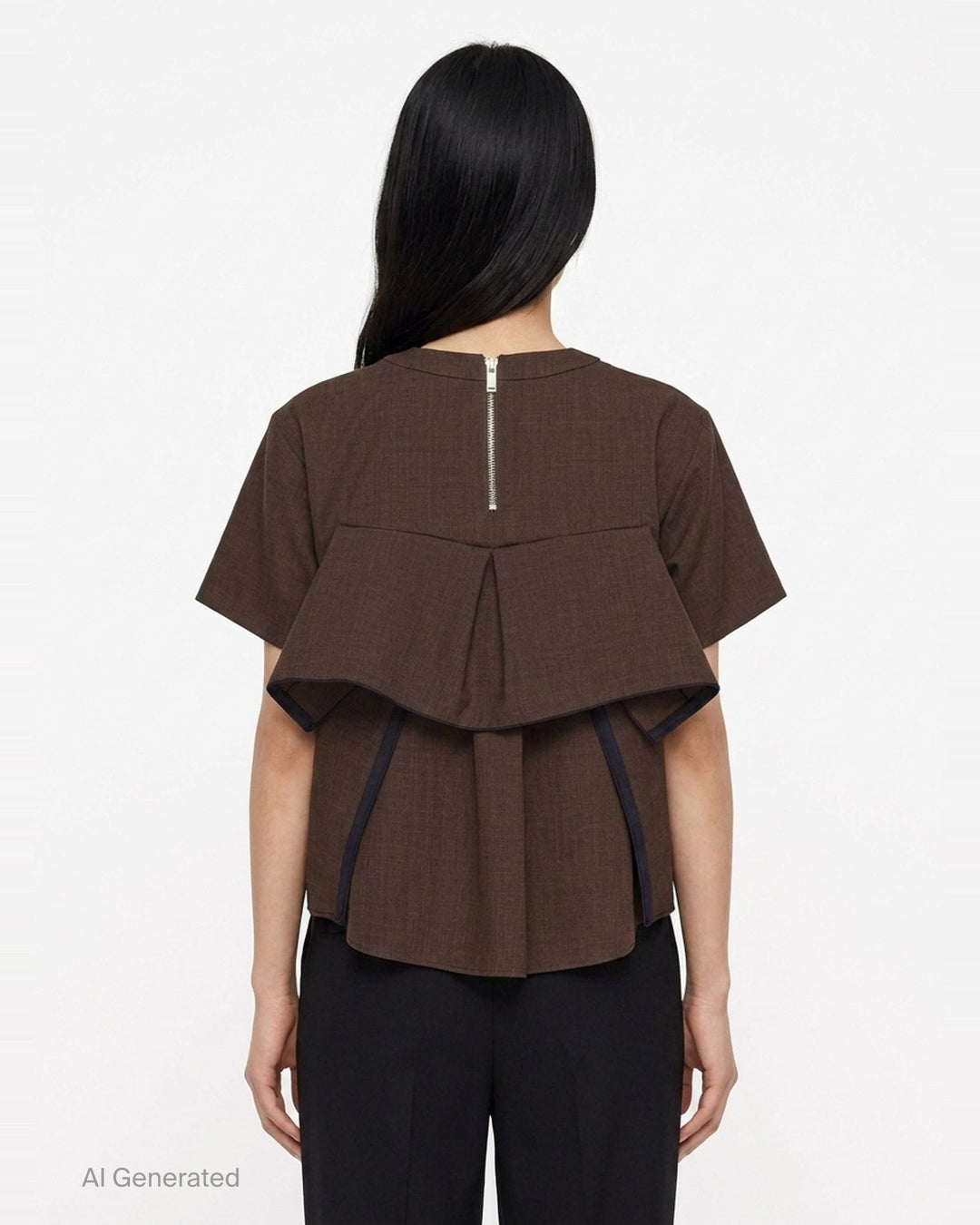 Suiting Short Sleeve Pullover | sacai | Club21 - back